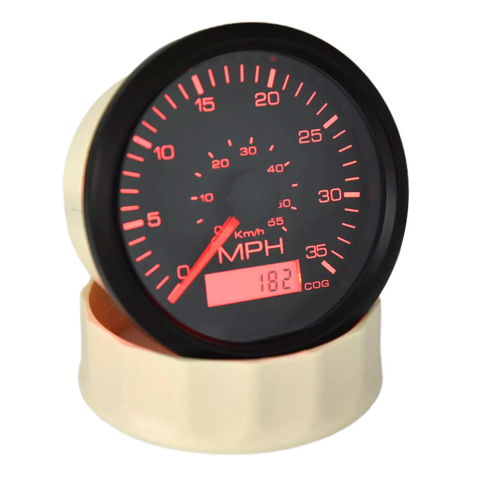 85mm Waterproof GPS Speedometer Odometer Gauge 0-35MPH for Marine Boat Car Truck - Image 4 of 4