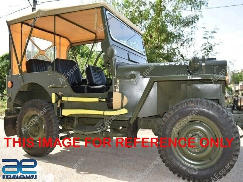 Stitched Canvas Soft Top For Jeeps Willys CJ2A CJ3A 1947-1953 view 6