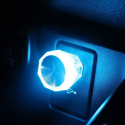 1pc USB Mini LED Auto Light Neon Atmosphere Ambient Lamp Bulb Car Accessories - Picture 3 of 20