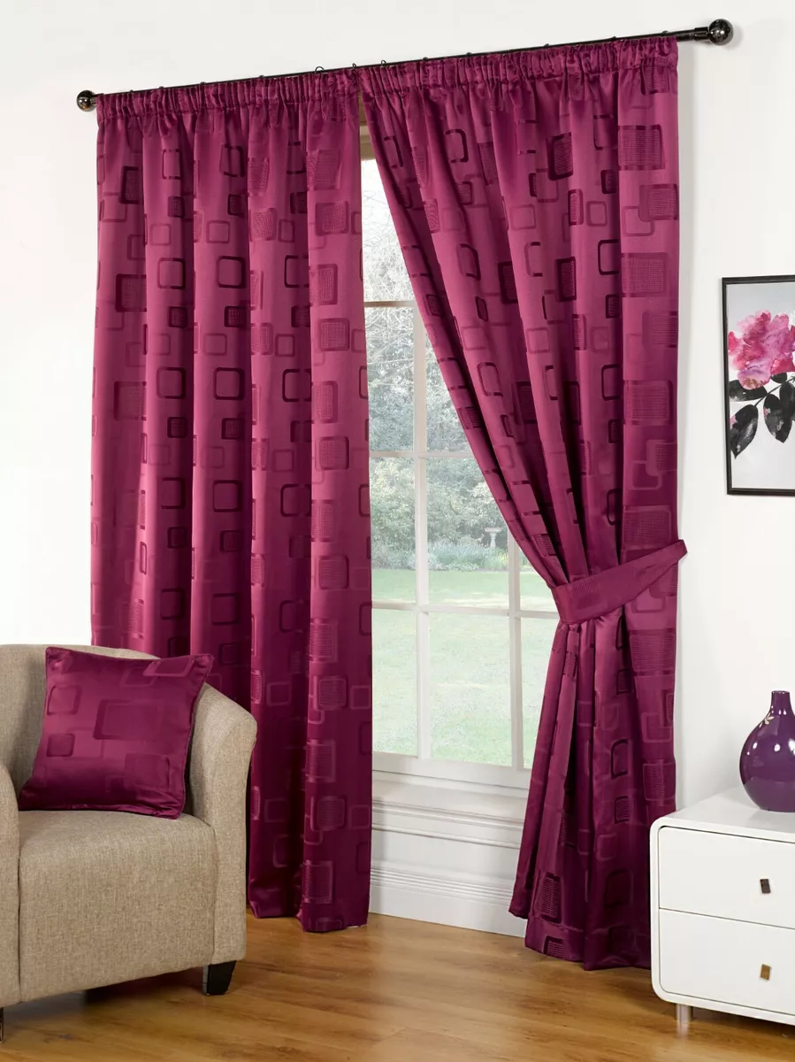Plum curtains on sale