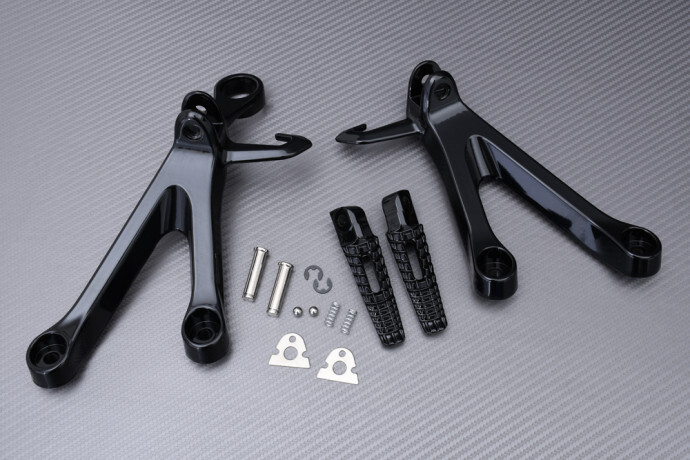 Platines repose-pieds arrière GSXR 1000 noires pour remplacer un support passager cassé