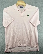 Polo Golf Ralph Lauren Mens Polo XL Pink Pine Valley Golf Club Cotton READ