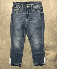 Judy Blue Straight Fit Jeans Women's Size 7/28 Raw Hem High Rise JB82453MD