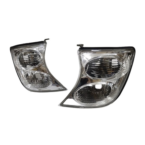 Pair Chrome Front Corner Light Indicator For Nissan Patrol GU Series 2 2001-2004 - Picture 2 of 10