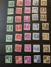 859-893 Famous Americans Lot of 35 used US Stamps Very Fine CV $19.95