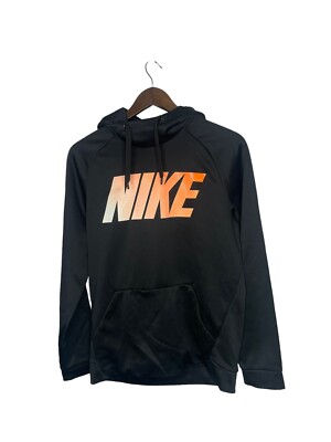 Nike Therma-Fit Hoodie Sweatshirt Spellout Logo black/ Men's S Small  905647-010