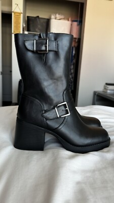 Kenneth Cole New York - Janice Block Heel Engineer Boot (Women)