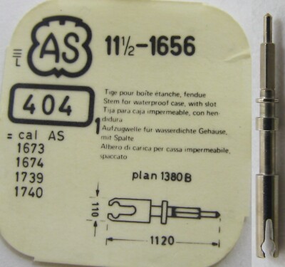 Tige 401 Pour Modèles AS 1656, 1673, 1674, 1678, 1695, 1739, 1740 - Neuf Sans étiquette
