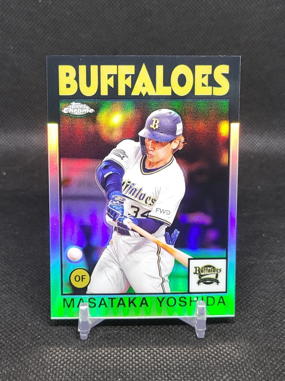 2021 Topps NPB Chrome Masataka Yoshida 1986 #86-MY RC Refractor Buffaloes