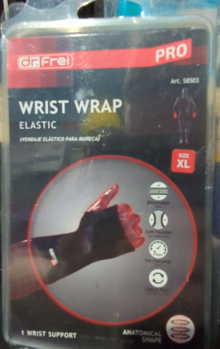 Elastic Wrist Wrap Pro Dr Frei Size XL Black S8503, For Either Hand - NIP - 第 1/2 張圖片