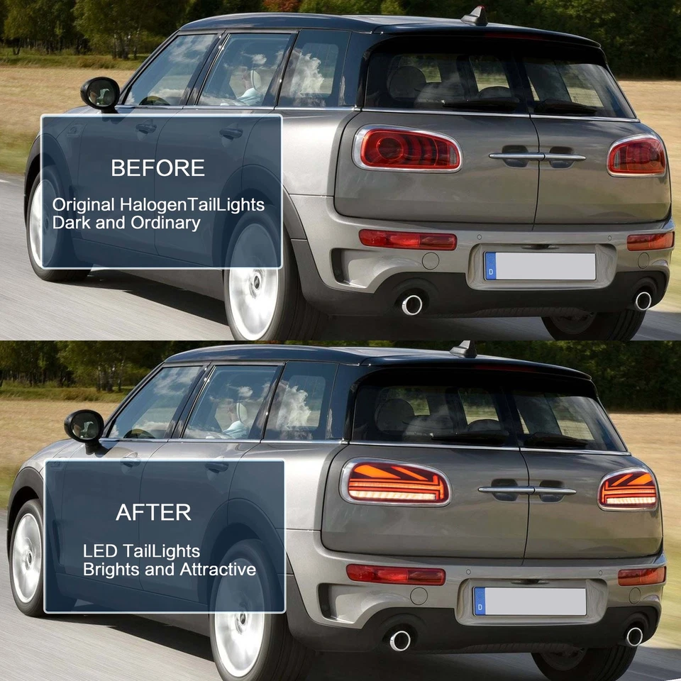 Par de luces traseras LED rojas para BMW Mini Cooper Clubman F54 2015-2023 con secuencial Foto 2 de 4