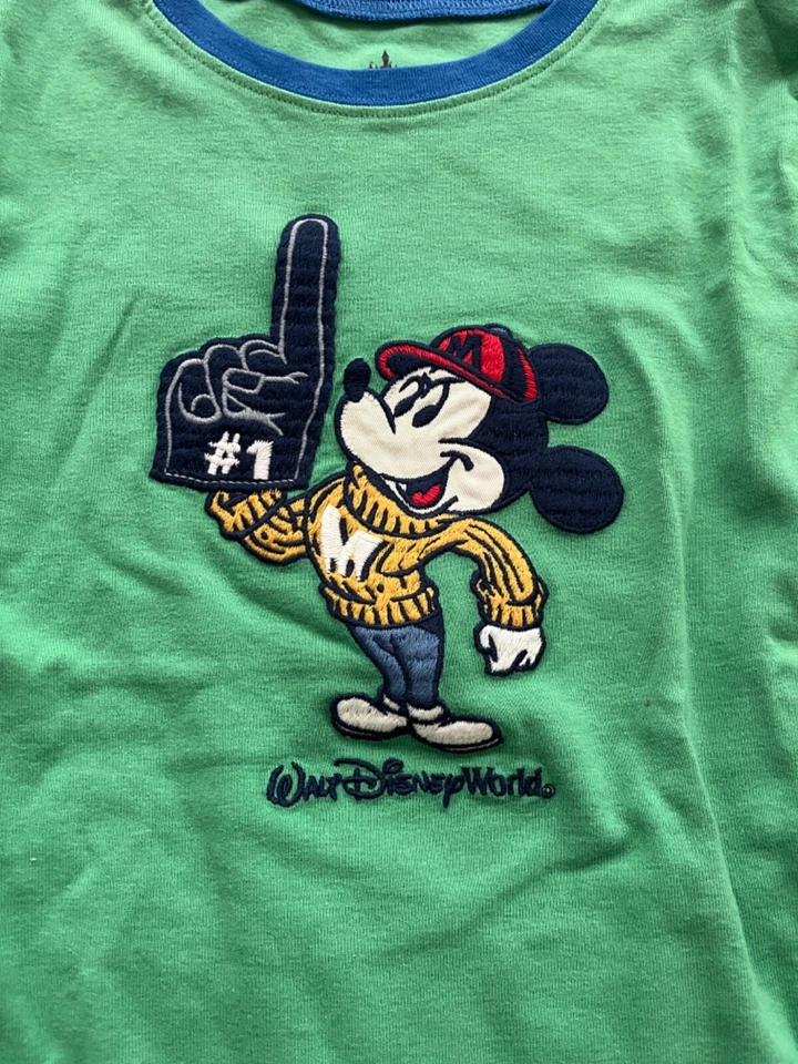 NUEVO Walt Disney World Auténtico Conjunto de Pijama Mickey Mouse Niños Pijamas Talla 8 Azul Foto 2 de 4