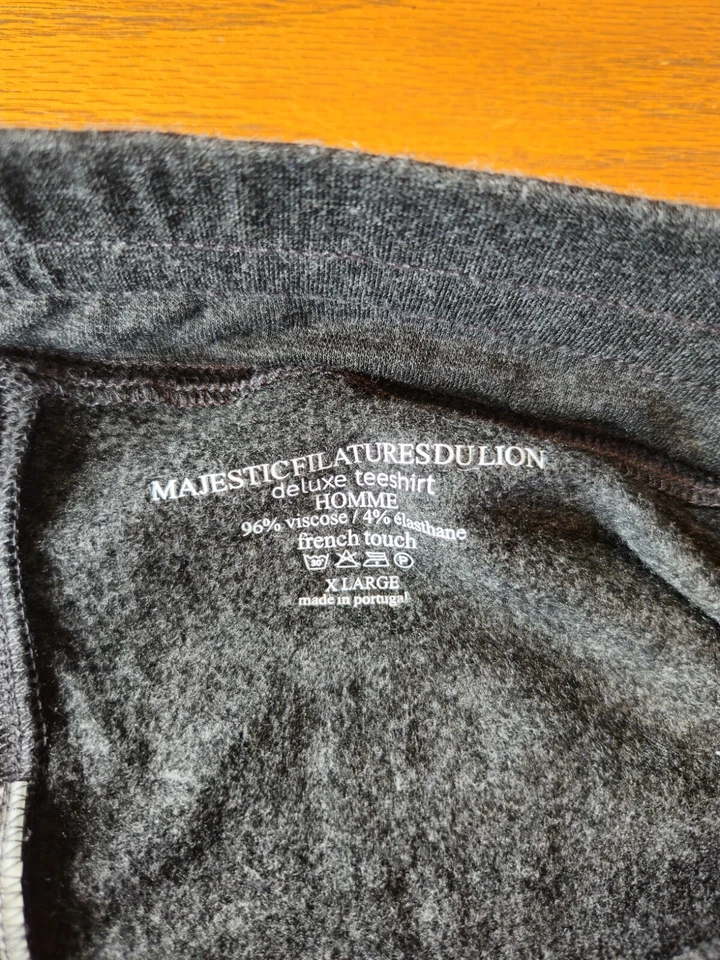 Pantalones suaves para hombre XL antracita Majestic Filatures du Lion nuevos con etiquetas Foto 2 de 4