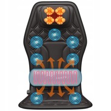 Car Truck Cooling 4 Fan Air Conditioned Cool Heat Massage Cushion Seat Cover Pad