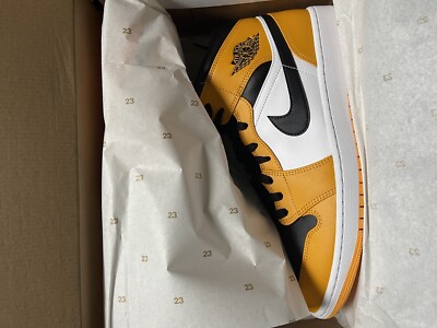 シューズ(男性用) NIKE AIR JORDAN 1 MID YELLOW TOE BLACK Jordan 1 Mid Yellow Toe Black Size 8.5 (Preowned) | eBay