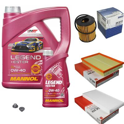 MAHLE Inspektionspaket 5 L MANNOL Legend+Ester 0W-40 für Opel Combo