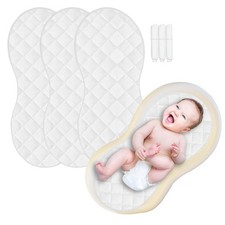 Changing Pad Liner,Peanut Shape Changing Pad Cover,Waterproof,Washable,Thicke...