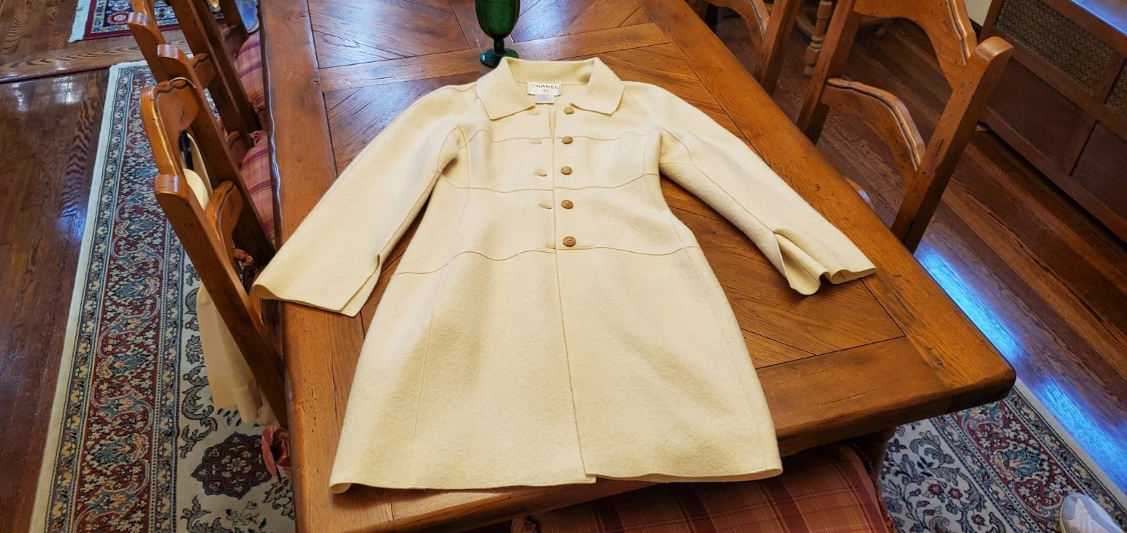 Cappotto Chanel Taglia 40 Colore Giallo