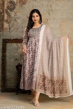 Readymad Cotton Kurta/kurti Dupatta Set for Women's Party Festive Outfit Gift