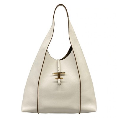TOD'S T Timeless Shopping Bag Large XBWTSBE0400Q8EB015 White Leather
