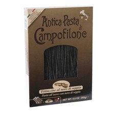 Tinta de calamar Fettuccine Campofilone - Pasta tradicional italiana de huevo