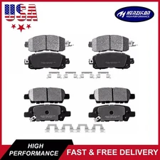 Front and Rear Ceramic Disc Brake Pad For 2013-2022 Nissan Altima 2014-2017 Leaf