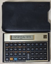 Hewlett Packard HP12C Financial Calculator W/Case
