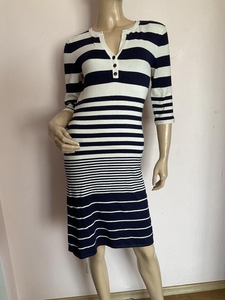 Women Phase Eight Dress Navy Viscose 42 / XL / 50 #CCNJ