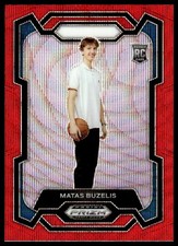 2024 Panini Prizm Draft Picks #67 Matas Buzelis Prizms Red Wave NBA