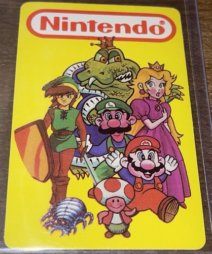 GIOCO DI CARTE NINTENDO SUPER MARIO ZELDA CARD 1989 CON LICENZA UFFICIALE VINTAGE RARO!!! - Foto 3 di 3