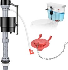 Universal Toilet Repair Kit for Inside Tank   Includes Adjustable Fill Valve 