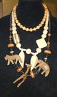 BOHO JEWELRY LOT,  AFRICAN CARVED ANIMALS,  WOODEN BEADED NECKLACES AND EARRINGS — photo 8