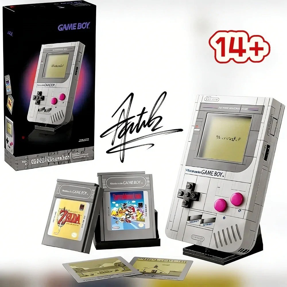 Console Rétro Game Boy en Blocs  Cadeau Fan Gaming compatible