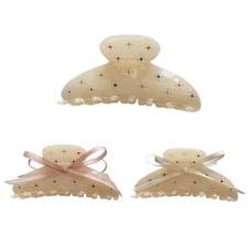 Eye Catching Hair Clip Elegant Hairpin Claw Clip for Women Lovely Acetate Secure