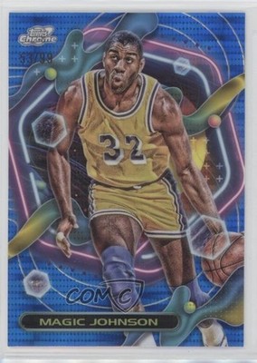 2023-24 Topps Cosmic Chrome Blue Moon Refractor 53/99 Magic Johnson #57 HOF 1p6v