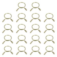 Fuel Line Hose Clips, 30Pcs 12mm Zinc Plated 65Mn Steel Tubing Spring Clamps