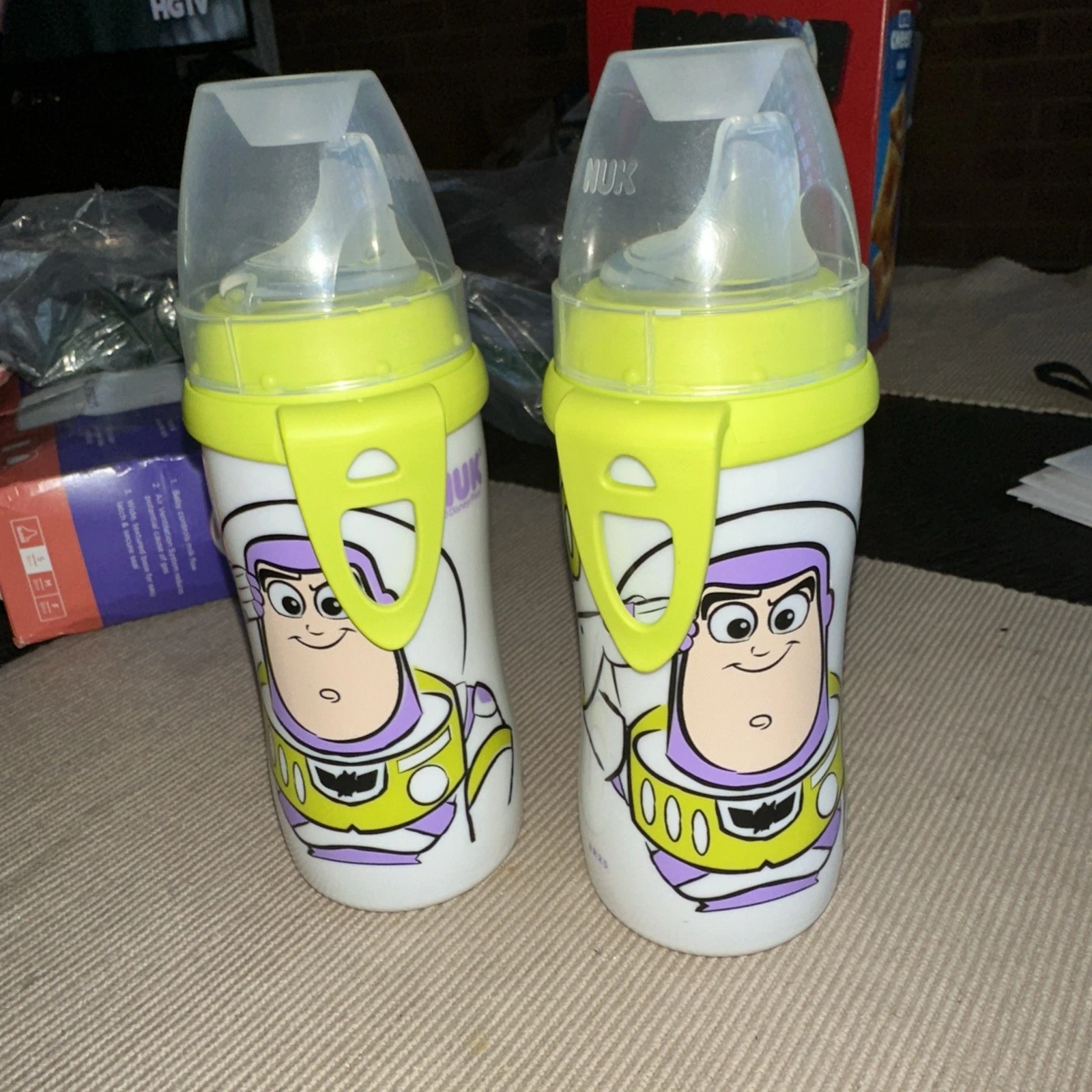 NUK Space Hero Baby Bottle Active Cup BPA Free 2-Pack 8 Months +
