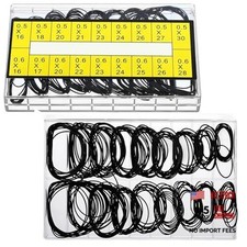 180 Pcs O Ring Watch Gasket Rubber Seal 18 Sizes Watch Back Replacement O Ring