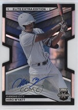 2023 Panini Elite Extra Edition Signatures Die-Cut /399 Hiro Wyatt #143 Auto 0wz