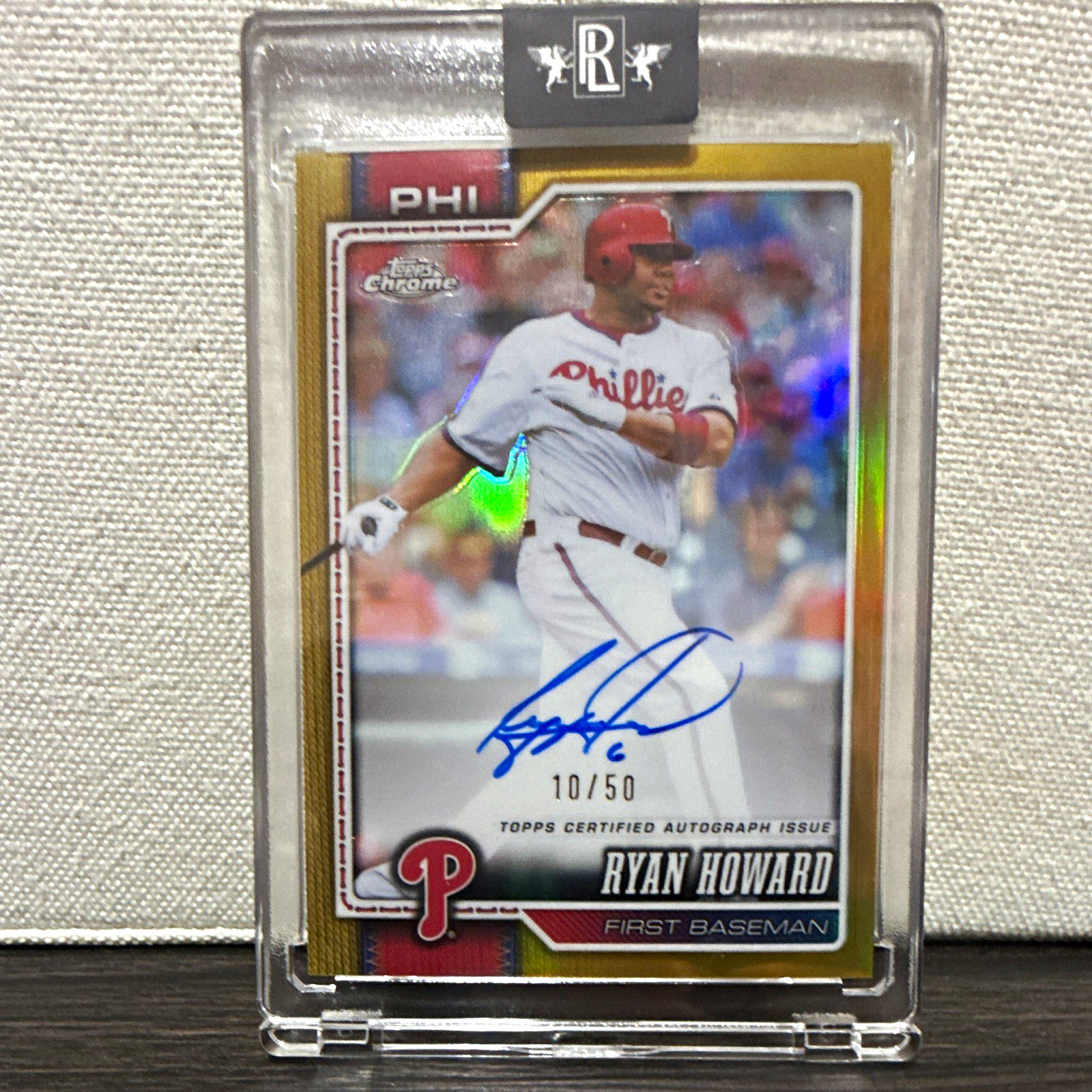 Topps 2025 Chrome Legends Autographs Ryan Howard CLA-RH Auto /50 Phillies