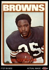 1972 Topps #187 Bo Scott Browns-FB Ohio St 5 - EX