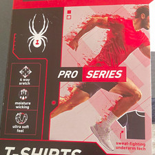 Spyder Pro Series Men s Crew Neck Short Sleeve Active T-Shirt 3 Pack Large