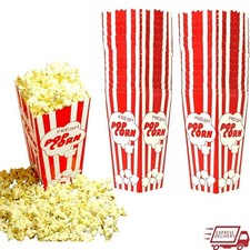 Disposable Popcorn Boxes Collapsible Snack Containers 30 Pack Easy Fold Storage