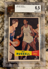 1957 Topps Basketball #77 Bill Russell Rookie Card BVG 6.5 Centered Celtics RC. rookie card picture