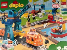 LEGO DUPLO treno merci, stazione, treni passeggeri, caserma pompieri