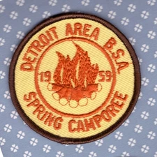 COR  Detroit Area Council  1959 - Spring Camporee  -Mint-