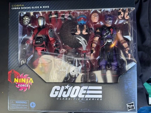 G.i Joe Classified 160 Cobra Ninja Force SLICE DICE 6" Hasbro Figure 2-Pack New