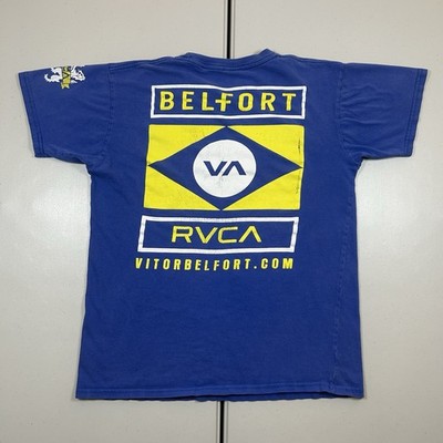 VTG Vitor Belfort Shirt Men's Size Large RVCA Brazil MMA Double Sided Graphic