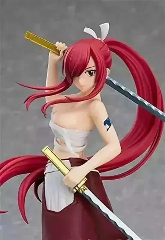 Figurine Erza Scarlett - Fairy Tail - Reproduction Non Officielle - Occasion - Emballage Ouvert