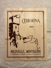 1 Rare Wine Wood Panel Cerbaiona Brunello Italy Vintage CRATE BOX SIDE 11/25 611